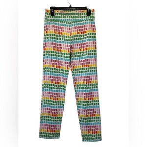 Krazy Larry Multiple Color Geometric Pull-On Ankle Pants Size 6